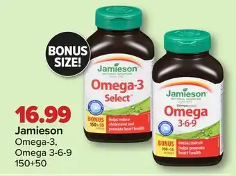 PharmaChoice Jamieson omega-3, omega 3-6-9 offer