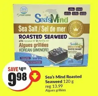 FreshCo Sea's Mind Roasted Seaweed 120g offer