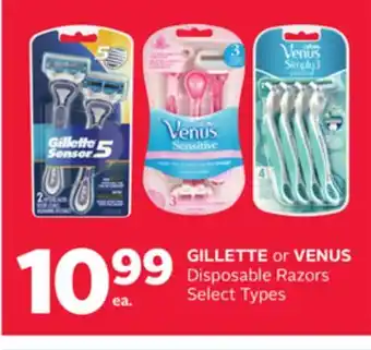 Rexall Gillette or venus disposable razors offer