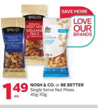 Rexall Nosh & co. or be better single serve nut mixes offer
