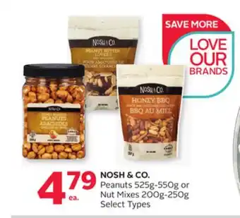 Rexall Nosh & co. peanuts 525g-550g or nut mixes 200g-250g offer
