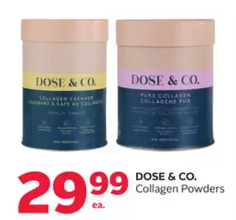 Rexall Dose & co. collagen powders offer