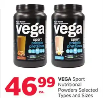 Rexall Vega sport nutritional powders offer