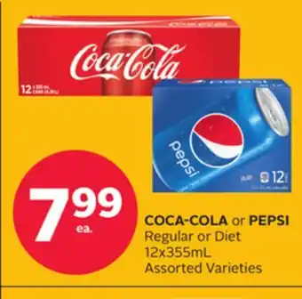 Rexall Coca-cola or pepsi regular or diet offer