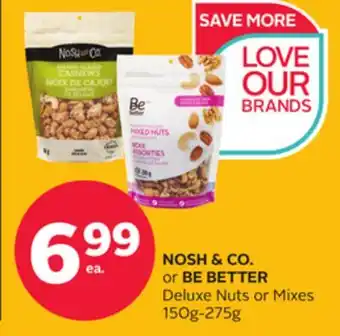Rexall Nosh & co. or be better deluxe nuts or mixes offer