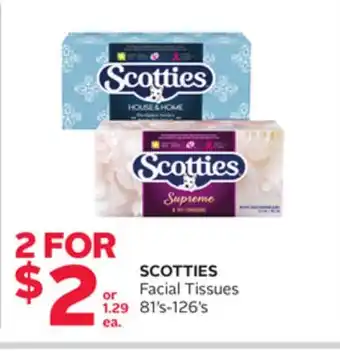 Rexall Scotties facial tissues offer