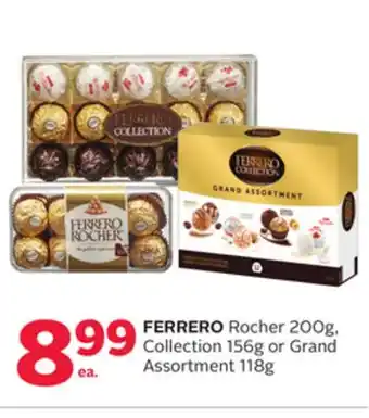 Rexall Ferrero rocher 200g, collection 156g or grand assortment 118g offer