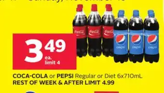 Rexall Coca-cola or pepsi offer