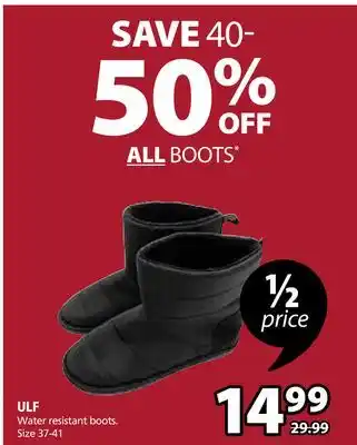 JYSK Ulf water resistant boots offer