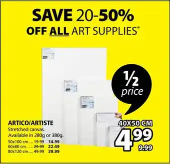 JYSK Artico/artiste stretched canvas offer