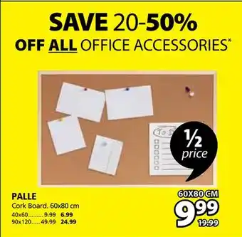 JYSK Palle cork board offer