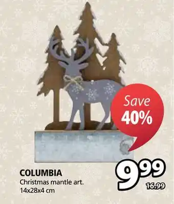 JYSK Columbia christmas mantle art offer