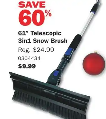 61 telescopic 3in1 snow brush