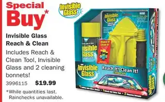 Invisible glass reach & clean