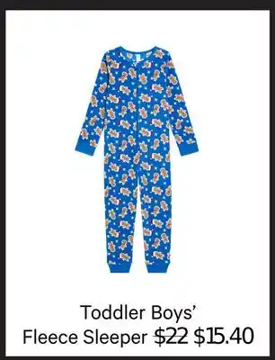 Joe Fresh Toddler boys' fleece sleeper offer