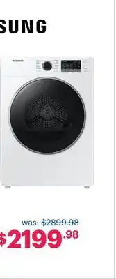 Coast Appliances Samsung 4.0 cu. ft dryer offer