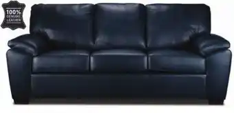 Leon's Gaetano leather sofa - havana atlantic blue offer