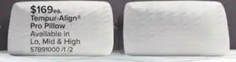 Leon's Tempur-pedic tempur-align prolo pillow offer