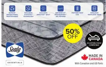 Leon's Sealy essentials mya plush full mattress offer