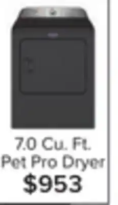 Leon's Maytag volcano black electric dryer with pet pro (7.0 cu. ft.) - ymed6500mbk offer