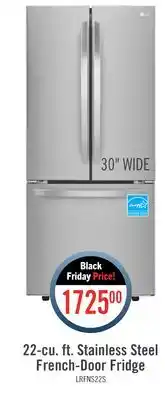 The Brick Lg 21.8 cu. ft. 3-door french door refrigerator - lrfns2200s offer