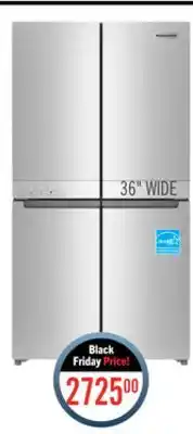 The Brick Kitchenaid 19.4 cu. ft. counter-depth 4-door refrigerator - krqc506mps offer