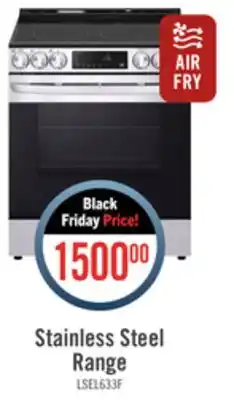 The Brick Lg 6.3 cu. ft. smart electric range with air fry - lsel6333f offer