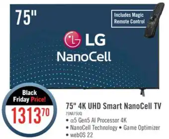 The Brick Lg 75 nanocell nano75 led 4k uhd smart webos tv offer