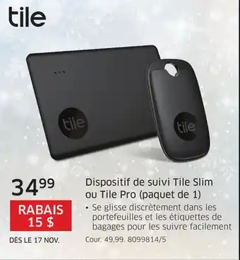 The Source Dispositif de suivi tile slim ou tile pro (paquet de 1 offer