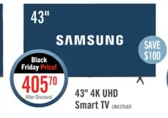 The Brick Samsung 43 tu690t 4k crystal uhd smart tv offer