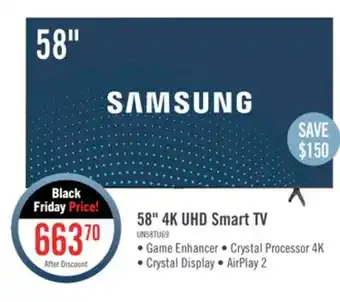 The Brick Samsung 50 tu690t 4k crystal uhd smart tv offer