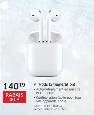 The Source Airpods (2e génération) apple offer
