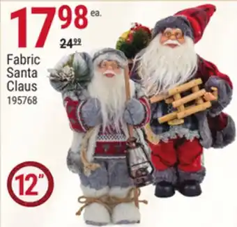 Fabric santa claus