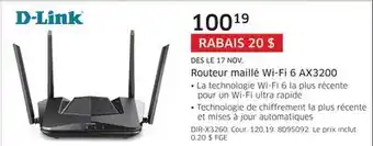 The Source Routeur maillé wi-fi 6 ax3200 d-link offer