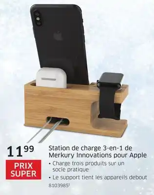 The Source Station de charge 3-en-1 de merkury innovations pour apple offer