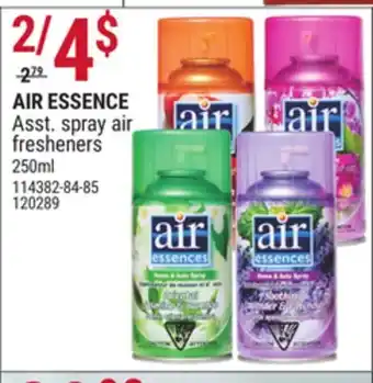 Rossy Air essence asst. spray air fresheners offer