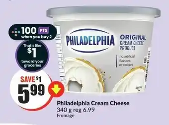FreshCo Philadelphia Cream Cheese 340g offer