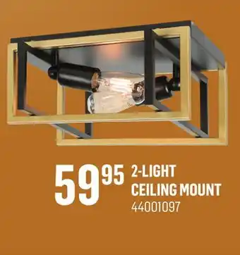 Canac 2-light ceiling mount offer
