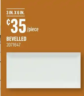 Canac 3 in. x 6 in. bevelled ceramic wall tiles offer