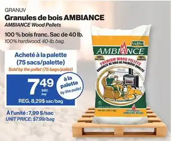 Patrick Morin Ambiance wood pellets offer