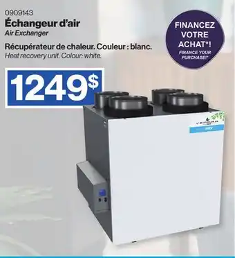 Patrick Morin Air exchanger offer