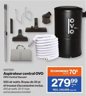 Patrick Morin Ovo central vacuum offer