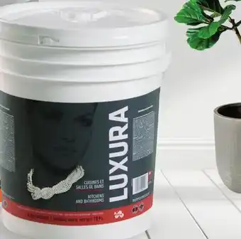 Canac Luxura kitchen and bathroom latex paint natural white 18.9 l offer
