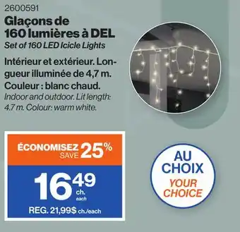 Patrick Morin Set of 160 led icicle lights offer