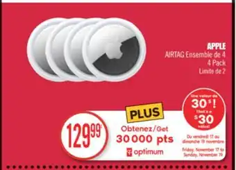 Pharmaprix Apple airtag offer