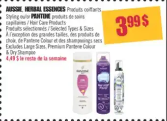 Pharmaprix Aussie, herbal essences styling or pantene hair care products offer