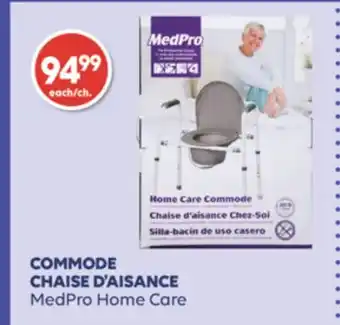 Wellwise by Shoppers Commode chaise d'aisance medpro home care offer