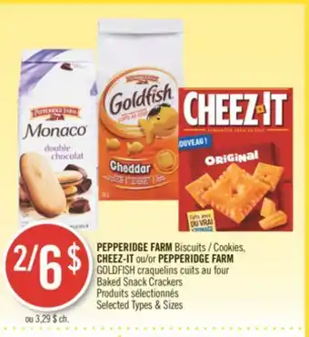 Pharmaprix Pepperidge farm cookies, cheez-it or pepperidge farm goldfish baked snack crackers offer