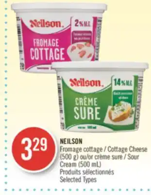 Pharmaprix Neilson cottage cheese (500 g) or sour cream (500 ml) offer