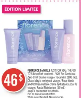 Pharmaprix Florence by mills just for you: the go to's gift set offer